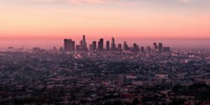 landscape photo of city buildings during dusk