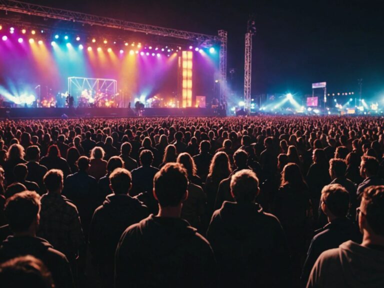 Crowd enjoying live music at Wireless Festival, rescheduled to November 2024 in Abu Dhabi.