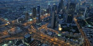 high angle photo of high-rise buildings