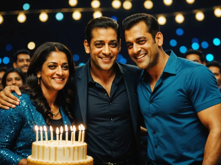 Salman Khan and MS Dhoni at birthday party