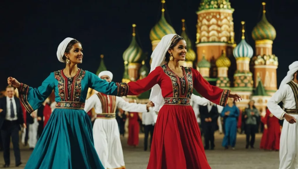 UAE dancers in traditional attire perform in Moscow