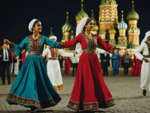 UAE dancers in traditional attire perform in Moscow