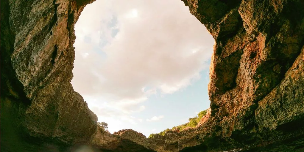 water in the cave