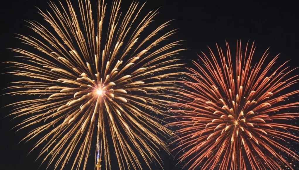 Fireworks display at Sheikh Zayed Festival 2021 celebration.