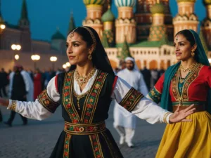 UAE dancers in traditional attire perform in Moscow