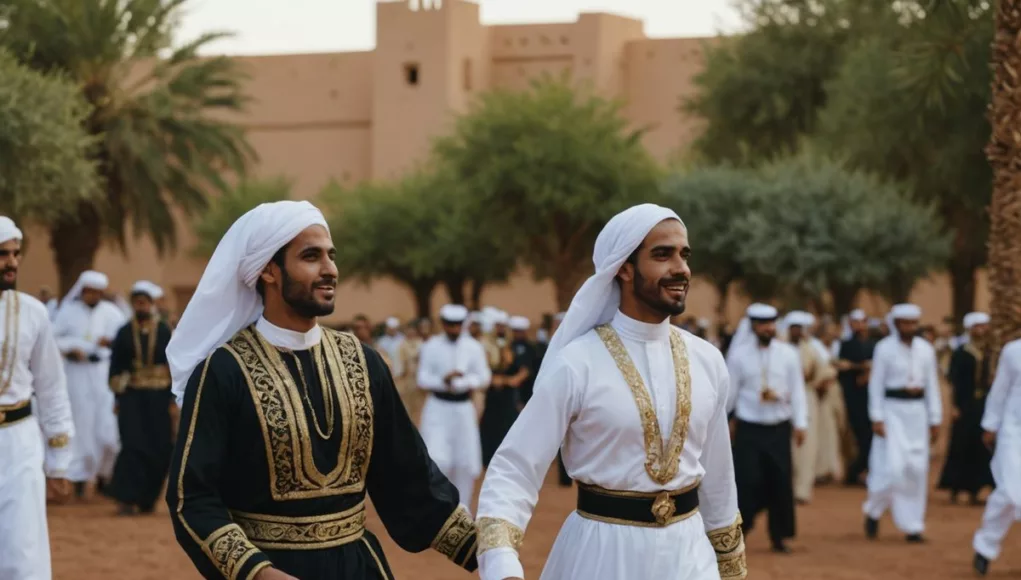 Emirati dancers at Tan-Tan Festival in Morocco