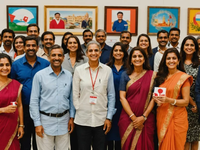 Indian expats in UAE at blood donation and art exhibition