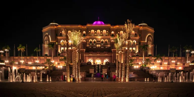 brown mansion with lights during nighttime