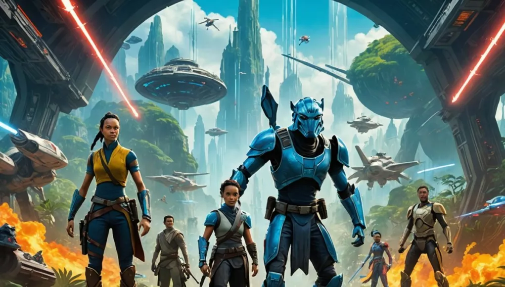 Iconic characters from 'Avatar' and 'Star Wars'