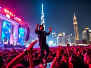 Badshah performing live in Dubai