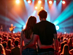 Couple's proposal at Ed Sheeran concert