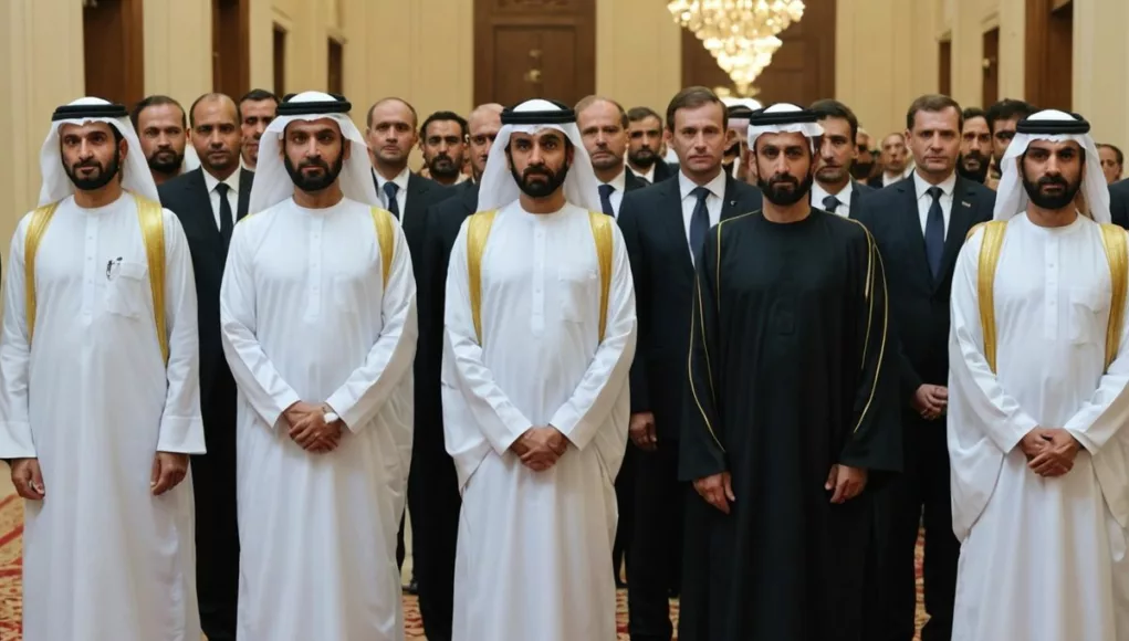 UAE leaders expressing condolences to Russian President