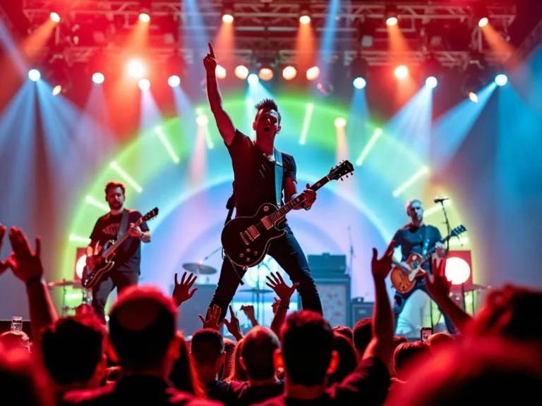 Green Day rocking Dubai stage