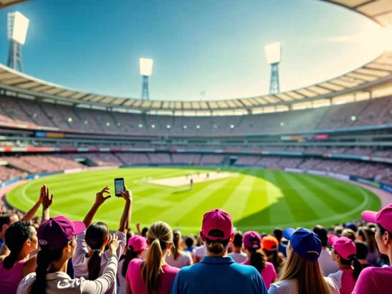 Women cricketers in action at the T20 World Cup.