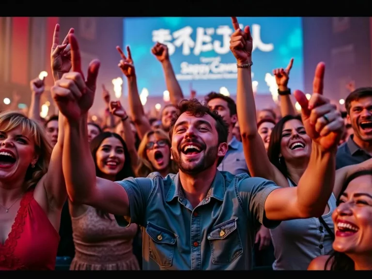 Crowd celebrating at Toronto Film Festival 2025.