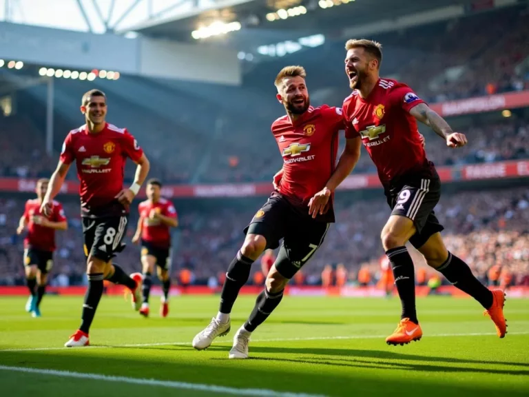 de Ligt and Rashford celebrating a goal together.