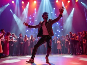 Vicky Kaushal dancing at IIFA Awards 2024 stage.