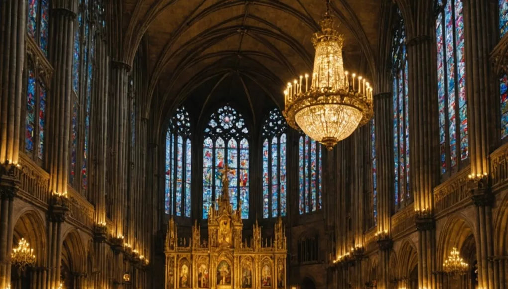 Historic choir performing in a grand cathedral