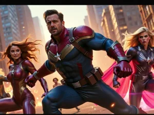 Action-packed scene from Marvel's 'Thunderbolts' trailer.