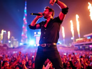 Enrique Iglesias performing live in Dubai