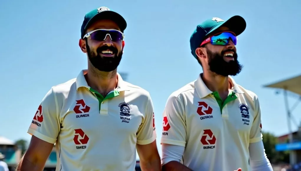 Fakhar Zaman and Jason Roy in cricket uniforms on field.