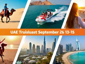 Collage of UAE activities from September 13-15