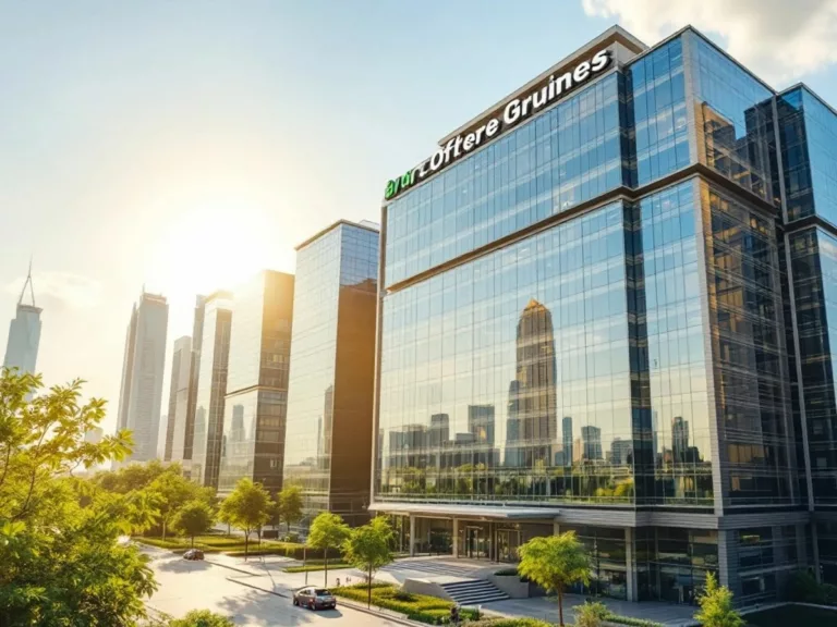 Modern UAE office building representing corporate tax eligibility.