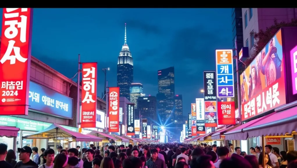 Crowd at Busan International Film Festival 2024 opening night.