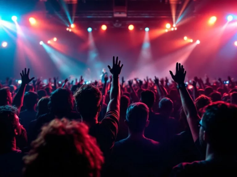 Crowd of fans at a Coldplay concert.