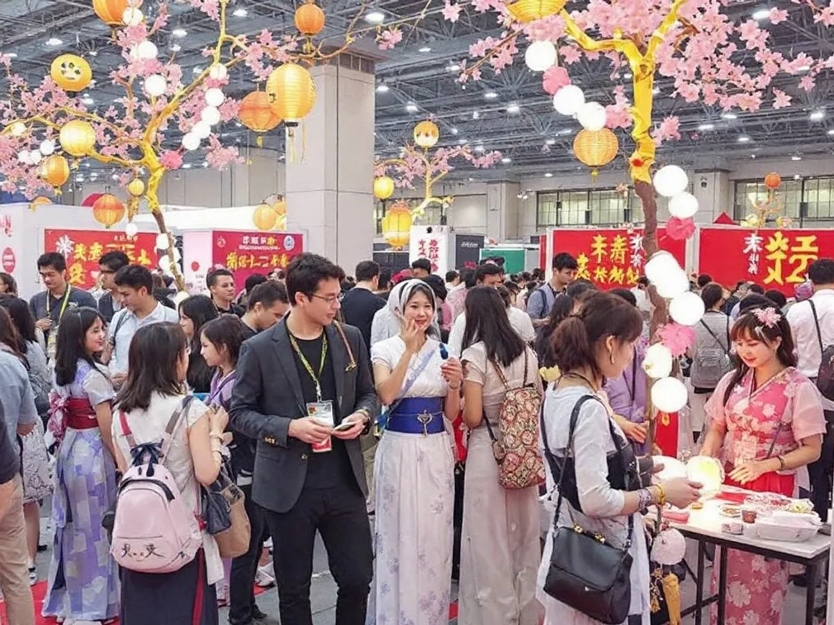 Colorful Japanese cultural celebration in Dubai.