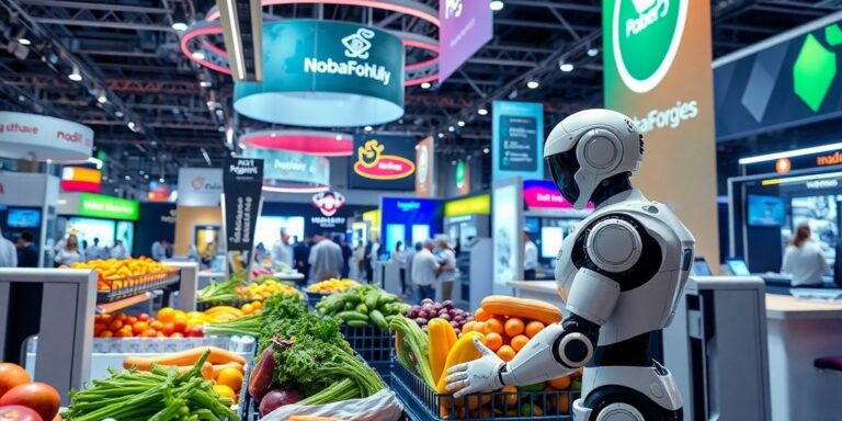 Futuristic AI tech and food safety innovations in Dubai.