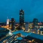 high-rise building city during nighttime