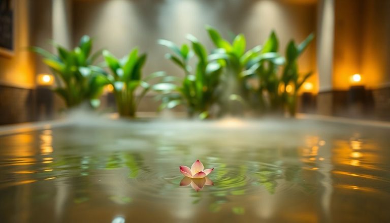Relaxing spa scene, UAE