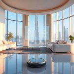 Futuristic UAE home with integrated smart technology.