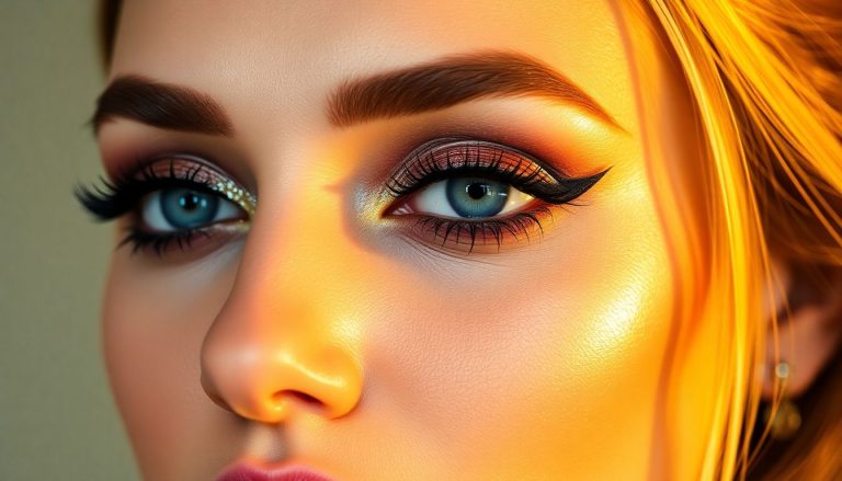 Woman with Arabic eye makeup