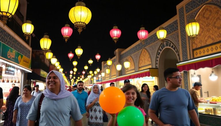 Dubai Ramadan night market.