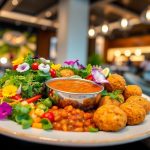 Delicious vegan dishes from Dubai restaurants.