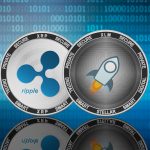 Stellar,(xlm),And,Ripple,(xrp),Coins,On,The,Binary,Code